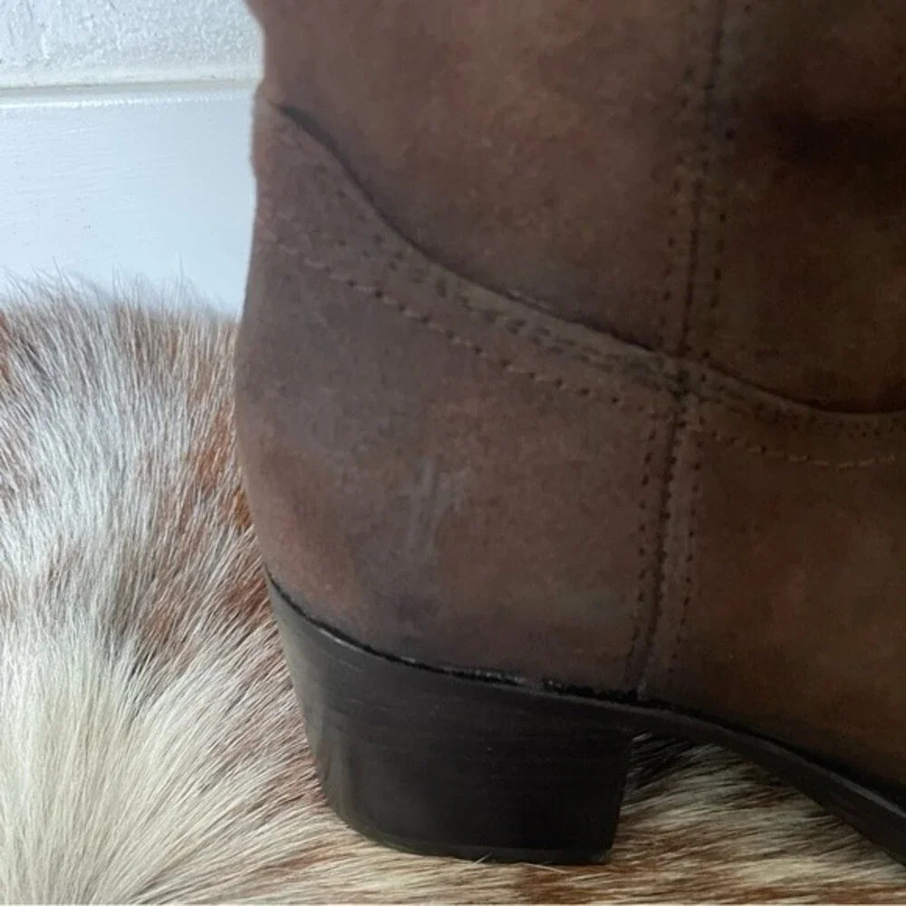 FRYE AUTUMN SHIELD TALL WOMEN’S SUEDE SLIP ON CASUAL DRESS BOOT-SIZE 5.5 B - Picture 12 of 16
